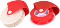 🥧 enhanced 2-pack pastry wheel decorator and cutter for stunning pie crust designs logo