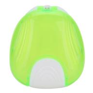 🦷 зеленый портативный водонепроницаемый ортодонтический футляр для удерживания с крышкой - коробка для зубных протезов для повышенной прочности. логотип