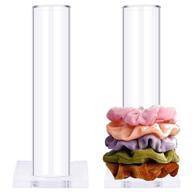 🎀 oaoleer 2pcs scrunchie holder stand: clear jewelry organizer for teen girls and women - perfect scrunchy display organizer, ideal gift logo