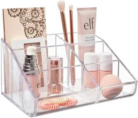 img 4 attached to 💄 Organize Your Makeup with the STORi Clear Plastic 6-Compartment Vanity Makeup Organizer