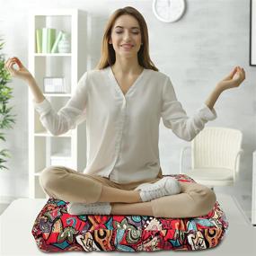 img 2 attached to Meditation Cushion Decorative Sitting Bohemian