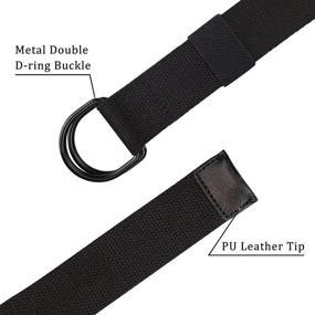 img 3 attached to Canvas Military Black Double Buckle