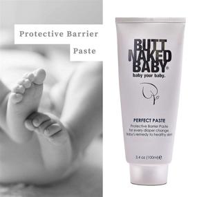 img 3 attached to Butt Naked Baby Organic Perfect Paste for Diaper Rash - Ultimate Protection Against Wetness, Chafing & Irritation - Sunflower Oil, Non-Nano Zinc, Shea Butter, Jojoba, White Tea, Green Tea, Calendula - 3.4 oz