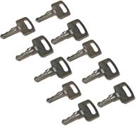 🔑 jeenda (10) ignition keys 455 for scissor lift boom lifts: genie skyjack, terex, snorkel, manlift, upright – ultimate key set for lift equipment logo