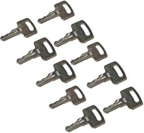 img 4 attached to 🔑 JEENDA (10) Ignition Keys 455 for Scissor Lift Boom Lifts: Genie Skyjack, Terex, Snorkel, Manlift, Upright – Ultimate Key Set for Lift Equipment