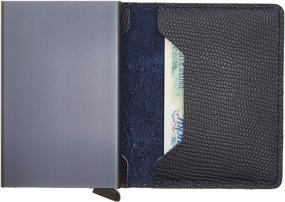 img 1 attached to Secrid Men's Genuine Leather RFID Slim Wallet Card Case - Holds Up to 12 Cards