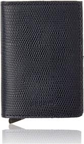 img 4 attached to Secrid Men's Genuine Leather RFID Slim Wallet Card Case - Holds Up to 12 Cards