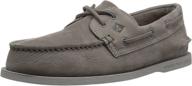 sperry mens 2 eye washable olive men's shoes and loafers & slip-ons logo