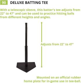 img 3 attached to ⚾ Enhance Your Hitting Skills with Champion Sports 90 Deluxe Batting Tee in Classic Black