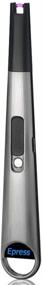 img 4 attached to Convenient Rechargeable Candle Lighter with Hook - Windproof Flameless Arc Lighter (Silver)