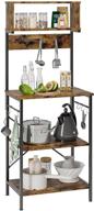 ultimate kitchen storage solution: bestier baker's rack with hutch, microwave oven stand, and coffee station logo