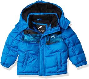 img 4 attached to Stylish Vertical Puffer BLACK CHARCOAL 14 16 Boys' Jacket - Warm and Trendy Outerwear for Kids