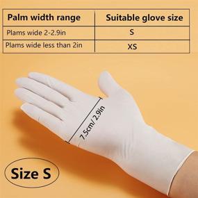 img 3 attached to Nitrile Gloves for Kids (7-14 years), Disposable & Latex-Free Gloves - Food Grade, Powder-Free, Ideal for Halloween Prep, Crafting, Painting, Gardening, Cooking, Cleaning - 100 PCS (White)