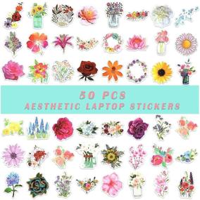 img 3 attached to 100 Aesthetic Flower and Butterfly Stickers: Scrapbook, Laptop, Water Bottle, Skateboard, Luggage Journal - Vinyl Waterproof Decals, Sticker Gifts for Adults, Women, Teens, Girls