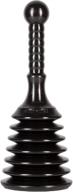 🚰 master plunger mps4: small and strong sink & drain plunger for commercial & residential use – ideal for kitchen and bathroom sinks, showers, and bathtubs in black логотип