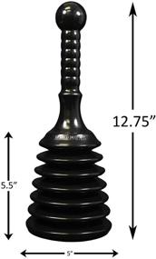 img 3 attached to 🚰 Master Plunger MPS4: Small and Strong Sink & Drain Plunger for Commercial & Residential Use – Ideal for Kitchen and Bathroom Sinks, Showers, and Bathtubs in Black