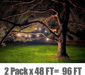 img 3 attached to 🏞️ Enhance Your Outdoor Spaces with Magictec LED Shatterproof String Lights - Commercial Grade, Weatherproof 48ft Strand for Patios, Gardens, and More - 2 Pack