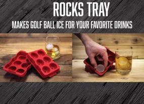 img 1 attached to Rival and Revel Rocks - Golf Ball Ice Maker, Pack of 6 Standard-Sized Balls