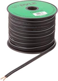 img 1 attached to 🔌 Pyle-Pro PSCBLF100: 100ft 12 AWG Speaker Cable with Rubber Jacket for High-Quality Audio Transmission - Black