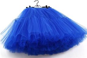 img 2 attached to 👗 Dark Gray Layered Princess Petticoat for Women's Clothing and Skirts by FOLOBE