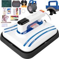 🔥 vevor 3-in-1 portable heat press machine 12x10 inch - easy press complete tool with carrying case, automatic heat press for t-shirts, shoes, bags, hats, mugs, and small htv vinyl projects (blue) logo