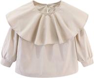 mud kingdom little blouse ruffle girls' clothing logo