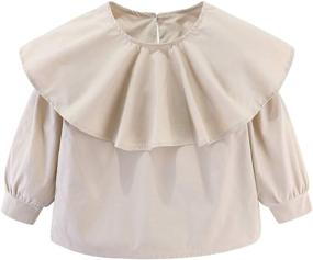 img 4 attached to Mud Kingdom Little Blouse Ruffle Girls' Clothing