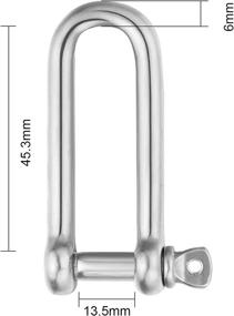 img 3 attached to OWAYOTO Screw Shape Shackle Stainless