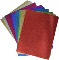 darice gx-1700-25 glitter silk assortment, multicolor, 8.5 x 11 card stock logo