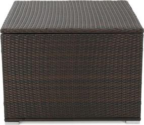 img 4 attached to 🎅 Santa Rosa Wicker Storage Box by Christopher Knight Home in Multibrown