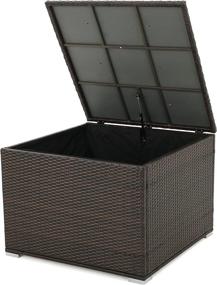 img 2 attached to 🎅 Santa Rosa Wicker Storage Box by Christopher Knight Home in Multibrown