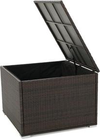 img 1 attached to 🎅 Santa Rosa Wicker Storage Box by Christopher Knight Home in Multibrown