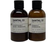 labo santal shampoo conditioner bottles logo