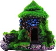 🐟 m2cbridge aquarium decorations: lifelike moss betta cave for fish hideout and house logo
