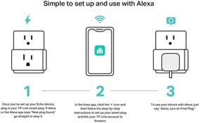 img 2 attached to 🔌 Kasa Smart Plug Mini with Energy Monitoring - Ultimate Smart Home Wi-Fi Outlet Works with Alexa, Google Home & IFTTT, Simple Wi-Fi Setup, No Hub Required (KP115), White