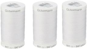 img 1 attached to 🧵 GUTERMANN Sew-All Black Thread - 3 Pack (547 Yards Each), with Bonus White Thread