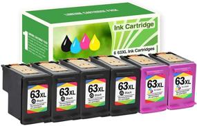 img 4 attached to 🖨️ Limeink 6 Remanufactured Ink Cartridge 63XL 63 XL High Yield for HP Envy, Deskjet, OfficeJet Printer - Black & Color