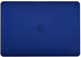 img 3 attached to Se7enline MacBook Pro 16 inch Case 2021/2020/2019 - Frosted Smooth Hard Shell Protective Laptop Cover for Mac Pro 16-inch Retina Display Model A2141 with Touch Bar Touch ID in Navy Blue