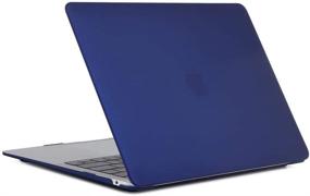 img 2 attached to Se7enline MacBook Pro 16 inch Case 2021/2020/2019 - Frosted Smooth Hard Shell Protective Laptop Cover for Mac Pro 16-inch Retina Display Model A2141 with Touch Bar Touch ID in Navy Blue