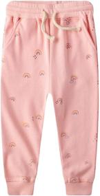 img 1 attached to 👶 Boys' Toddler Joggers Sweatpants: Stylish Playwear Trousers for Little Ones