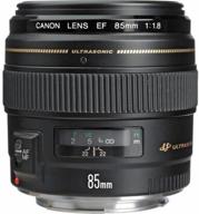 canon ef 85mm f/1.8 usm telephoto lens logo