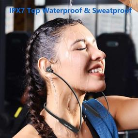 img 3 attached to 🎧 NANAMI Sports Bluetooth Headphones - V5.0 Magnetic Wireless Headsets with Waterproof Mic for iPhone Workout Running