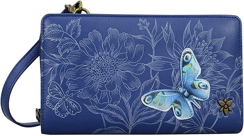 anuschka handbags phone crossbody wallet women's handbags & wallets for wallets 标志