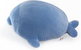 img 2 attached to 15-inch Mango Steam Soft Plush Pillow Stuffed Animal (Seal, Blue) - Irresistibly Cute and Kawaii!