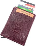 👝 authentic leather men's west polo wallets: wallets, card cases & money organizers logo