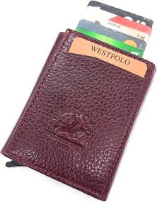 img 4 attached to 👝 Authentic Leather Men's West Polo Wallets: Wallets, Card Cases & Money Organizers