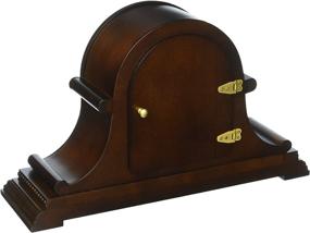 img 1 attached to Bulova B1514 Asheville Mantel Clock: Elegant Brown Cherry Design + Superior Timekeeping