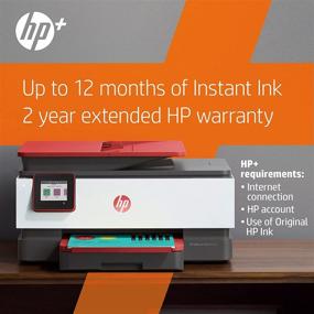 img 2 attached to 🖨️ HP OfficeJet Pro 8035e Wireless Color All-in-One Printer (Coral) with up to 12 months Instant Ink and HP+ Features (1L0H8A)