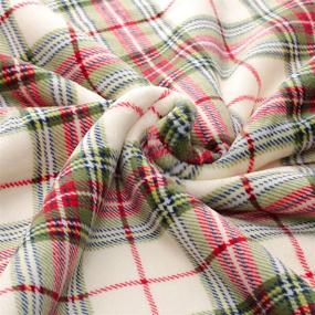 img 2 attached to Kingole Premium Double-Layer 580 GSM Luxury Plaid Sherpa Blanket: Super Soft, Cozy Plush Reversible Extra Warm Blanket for Couch/Bed (Liz Plaid, Throw 50x60)