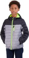 boys' zeroxposur puffer jacket with fleece elastic - jackets & coats logo